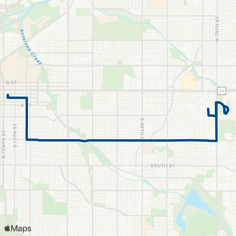 StarTran Veterans Hospital map