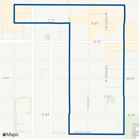 StarTran Downtown Trolley map