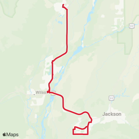 START Teton Village South map