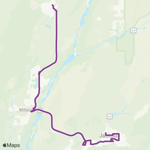 START Teton Village Local map