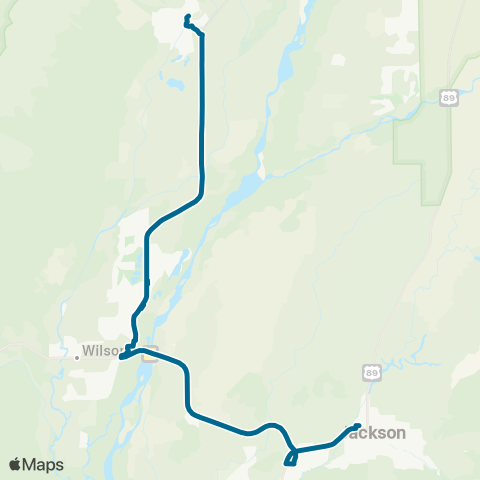 START Teton Village Express map