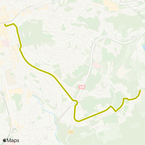 STAS Square Violette ↔︎ IUT / Faculte des Sciences map