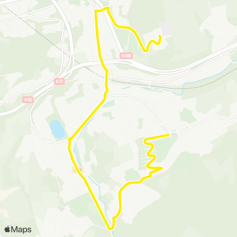 STAS Hauts de Terrenoire ↔︎ Perrotiere map