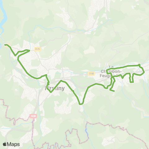 STAS La Michaliere ↔︎ le Pertuiset map