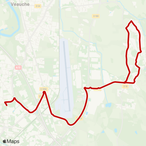 STAS Nautiform ↔︎ Stade Lapra map