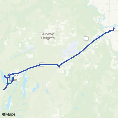 Spokane Transit Medical Lake map