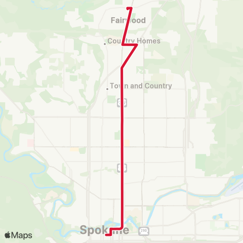 Spokane Transit Division map