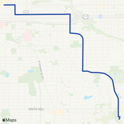 Spokane Transit Perry District map