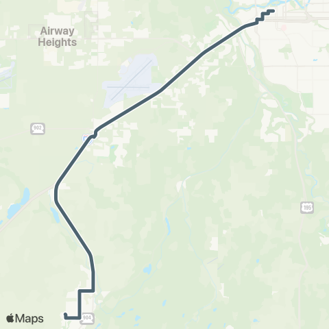 Spokane Transit Cheney EWU map