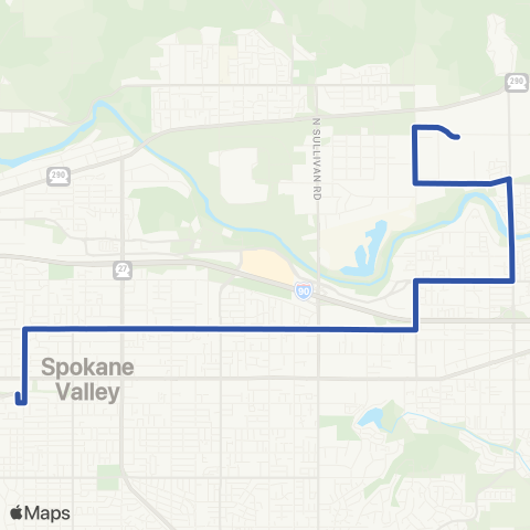 Spokane Transit Mid-Valley map