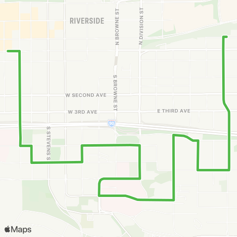 Spokane Transit Southside Medical Shuttle map