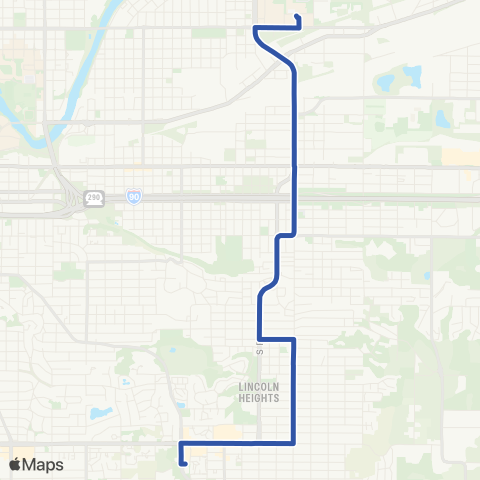 Spokane Transit Freya map