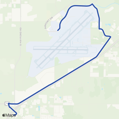 Spokane Transit Geiger / Airport map