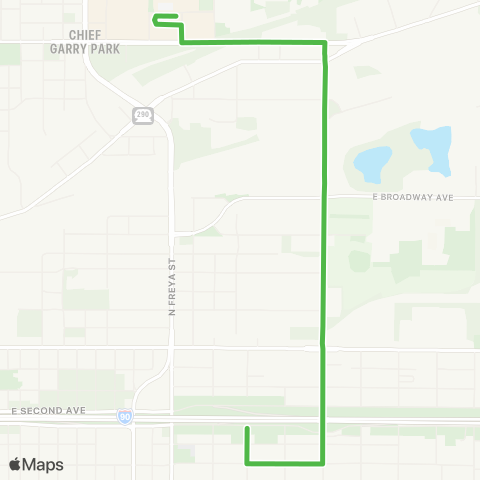 Spokane Transit Bureau Fair Shuttle map