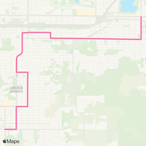 Spokane Transit East 8th map