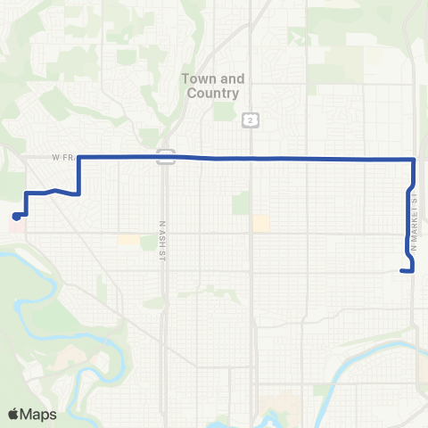 Spokane Transit Francis / Market map