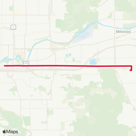 Spokane Transit Sprague map