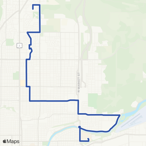 Spokane Transit Minnehaha / Lidgerwood map