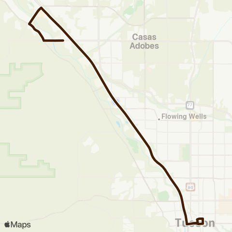 Sun Tran Marana-Downtown map