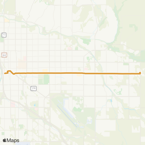 Sun Tran Broadway-Downtown map