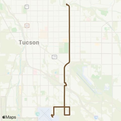 Sun Tran Alvernon Way map