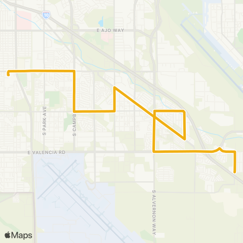 Sun Tran Benson Highway map