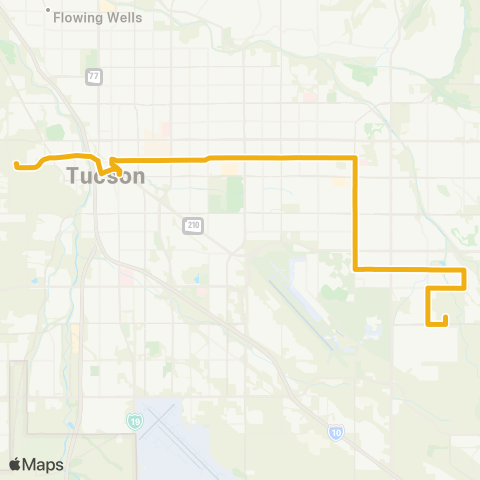 Sun Tran 6th St / Wilmot map