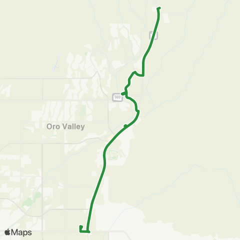 Sun Tran N Oracle / Catalina map