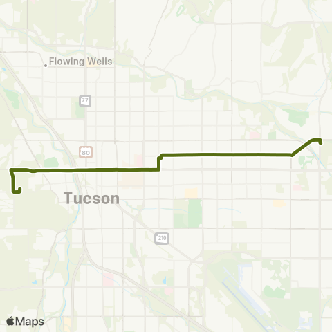 Sun Tran PIMA / West Speedway map