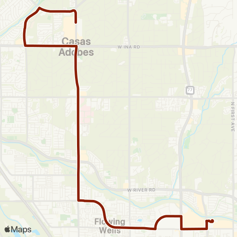 Sun Tran LA Cholla map