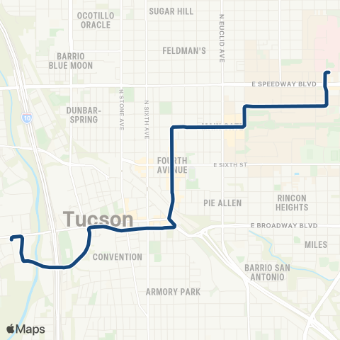 Sun Tran Sun Link map