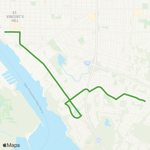 SolTrans South Vallejo map