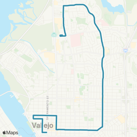 SolTrans Tuolumne map