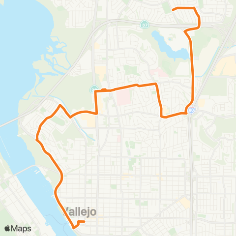 SolTrans Six Flags map