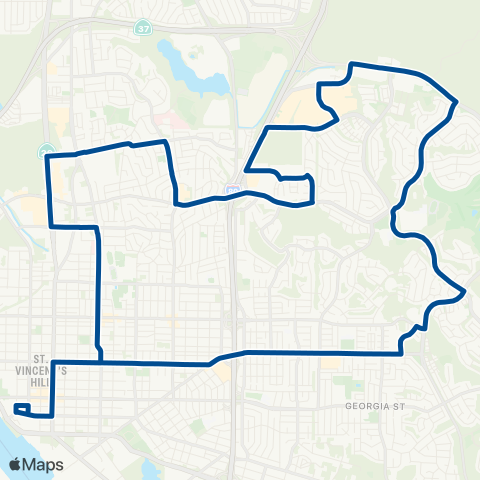 SolTrans Clockwise map