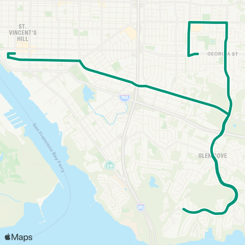 SolTrans Glen Cove map