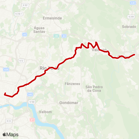 STCP Bolhão - Campo map