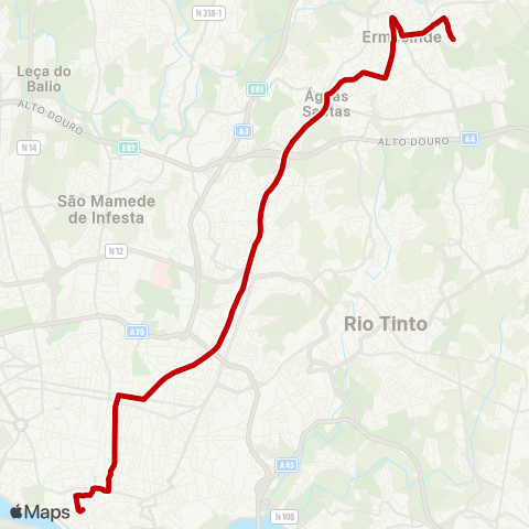 STCP Cordoaria - Sonhos map