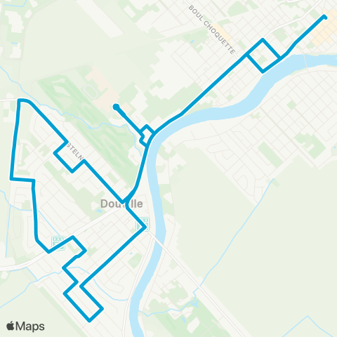 Ville de Saint-Hyacinthe Douville map