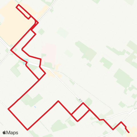 Ville de Saint-Hyacinthe Saint-Sacrement ouest map