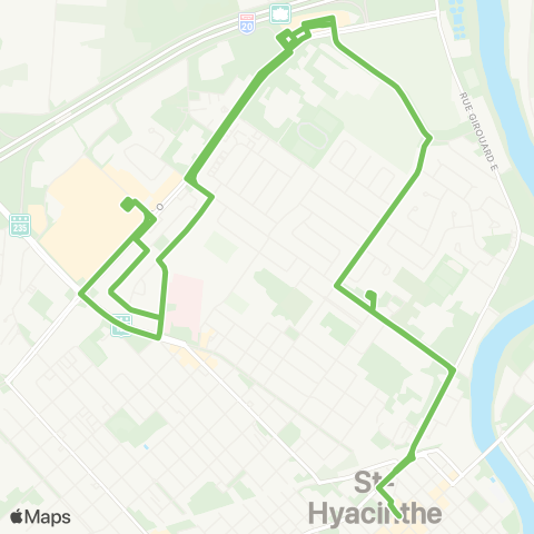 Ville de Saint-Hyacinthe Sacré-Coeur map