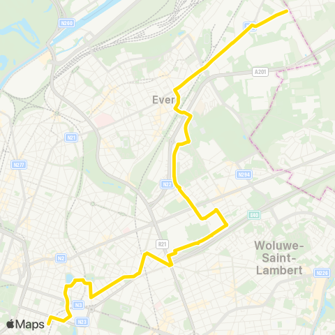 STIB Maes - Luxembourg map