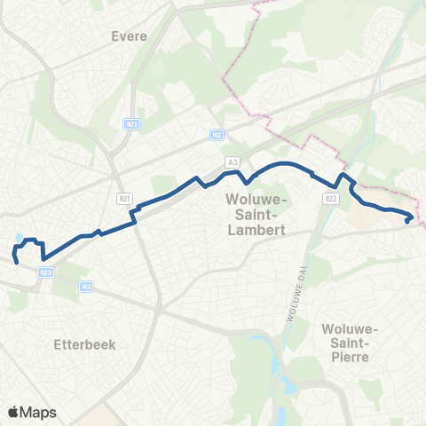 STIB Kraainem - Schuman map