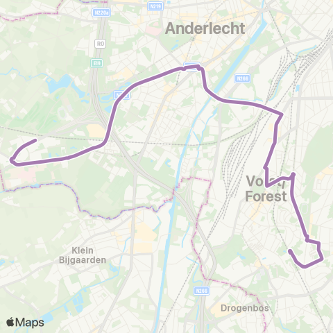 STIB Uccle-Stalle - Clemence Everard map