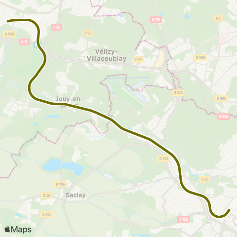 Île-de-France Mobilités V map