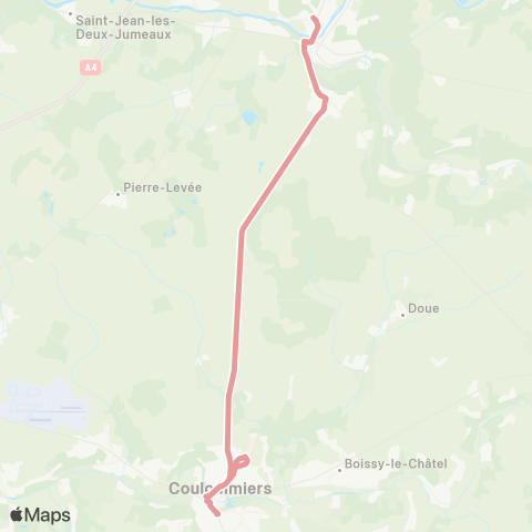 Brie et 2 Morin Gare SNCF↔︎Gare de Coulommiers map