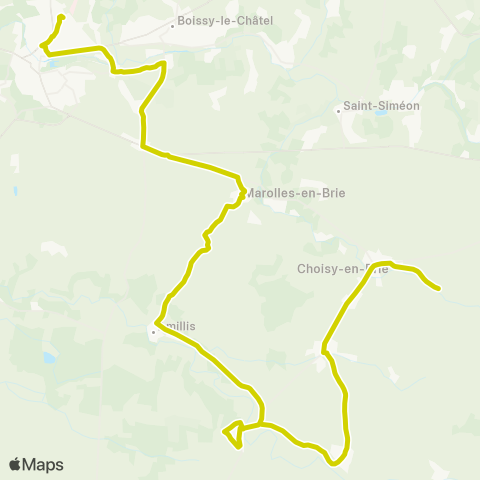 Brie et 2 Morin Cité Scolaire Quai 1↔︎Gare SNCF Quai 2 map