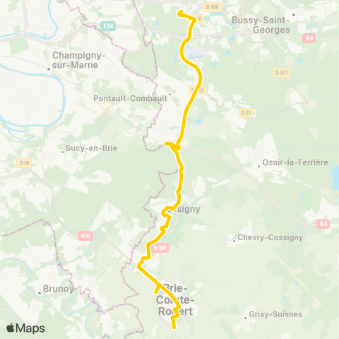 Pays Briard Gare de Marles↔︎Lycée la Tour des Dames map