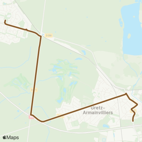 Pays Briard Gare de Tournan↔︎Lycée Ventura map