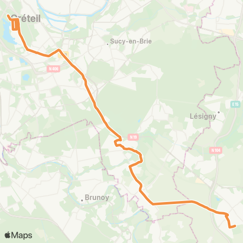 Pays Briard Préfecture↔︎Stade Lucien Destal map